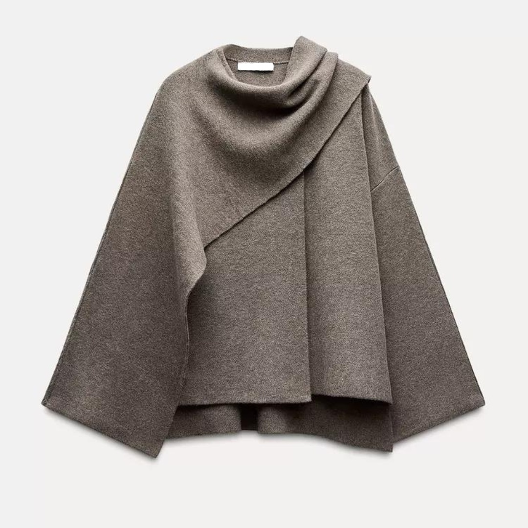 Cape femme élégante, coupe moderne, tissu doux - Doriane