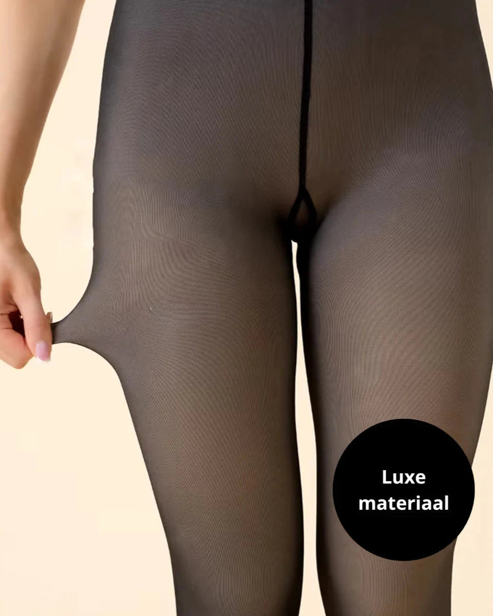 Collant thermique ajusté pour femmes avec doublure en polaire - Delphine