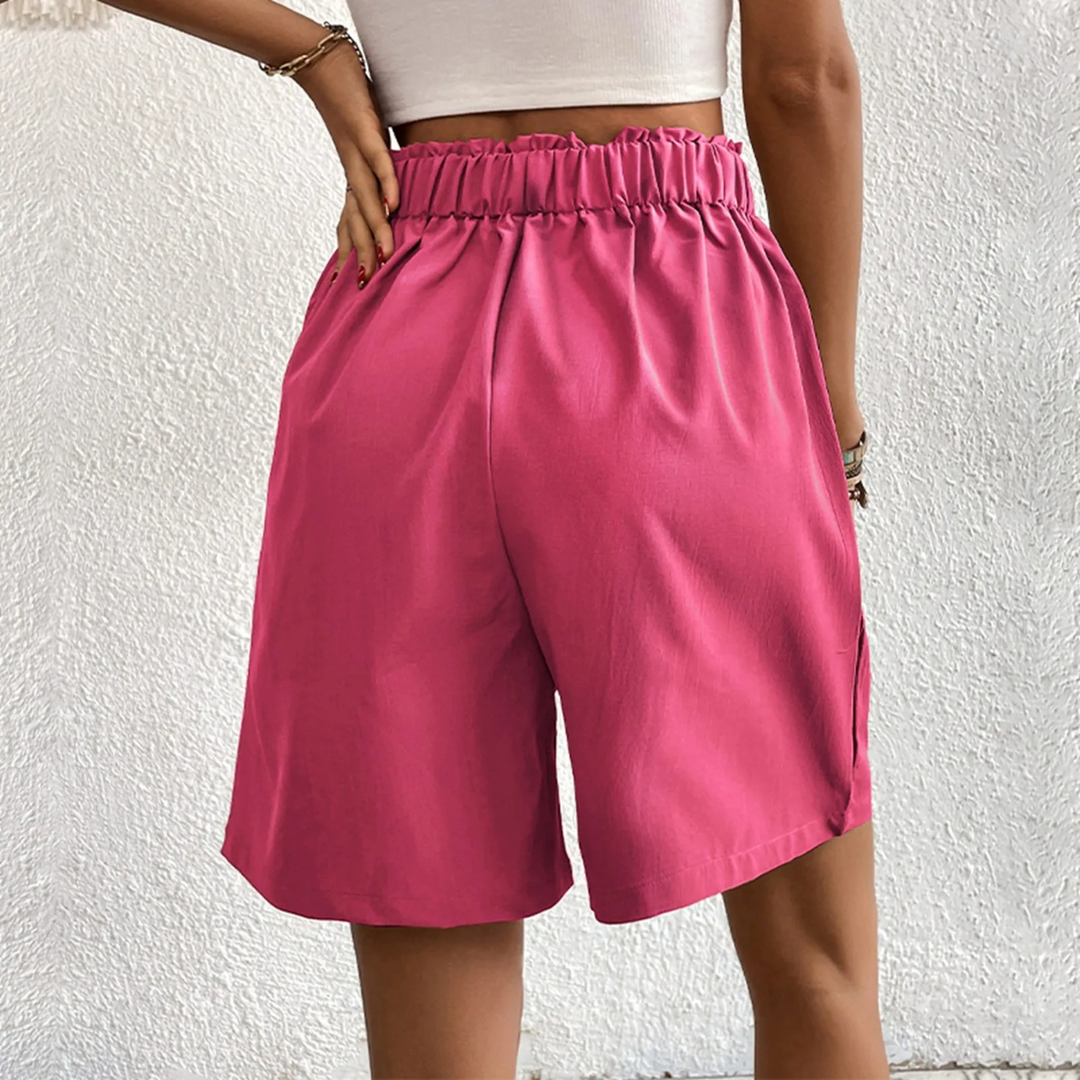 Short taille haute à boutons pour femmes - Mariana