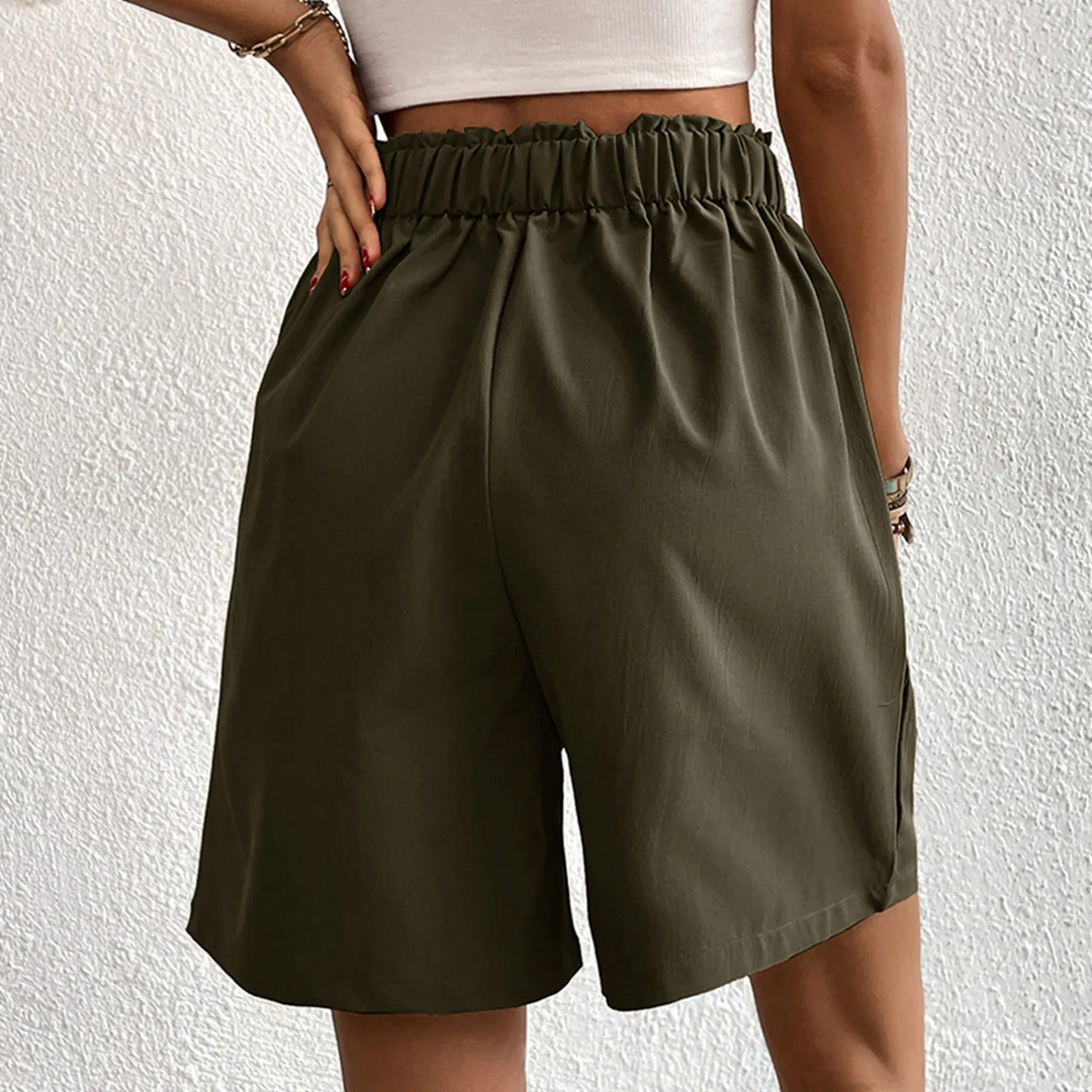 Short taille haute à boutons pour femmes - Mariana