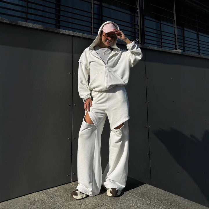 Ensemble de vêtements d'intérieur pour femmes avec capuche - Maribel