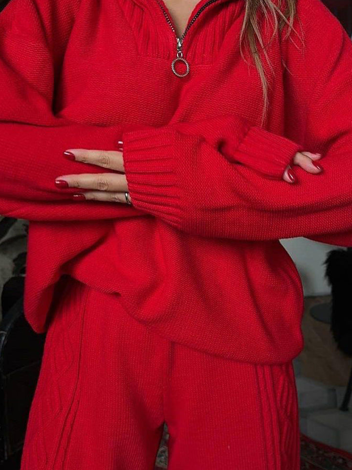 Ensemble de vêtements d'intérieur en maille avec capuche pour femmes - Alessia