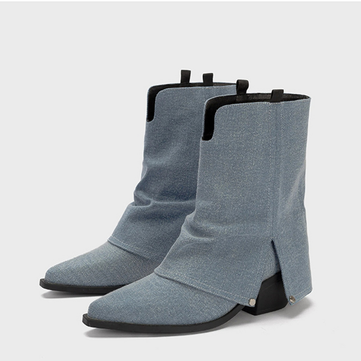 Bottes de cow-boy en denim pour femmes - Sarah