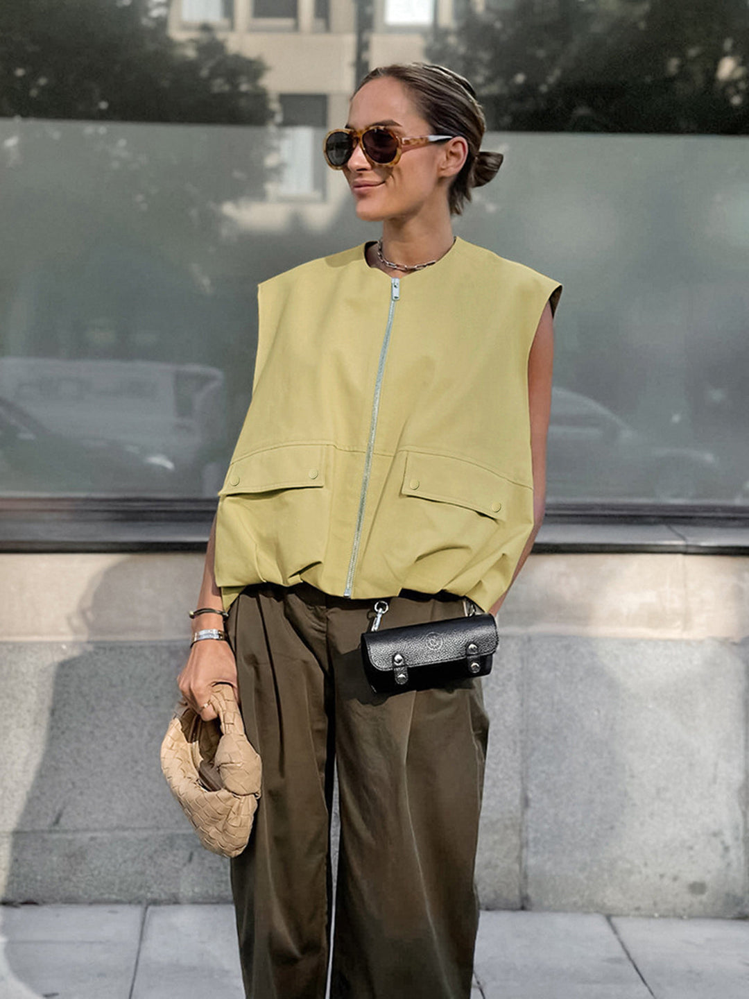 Gilet d'automne sans manches - Ada