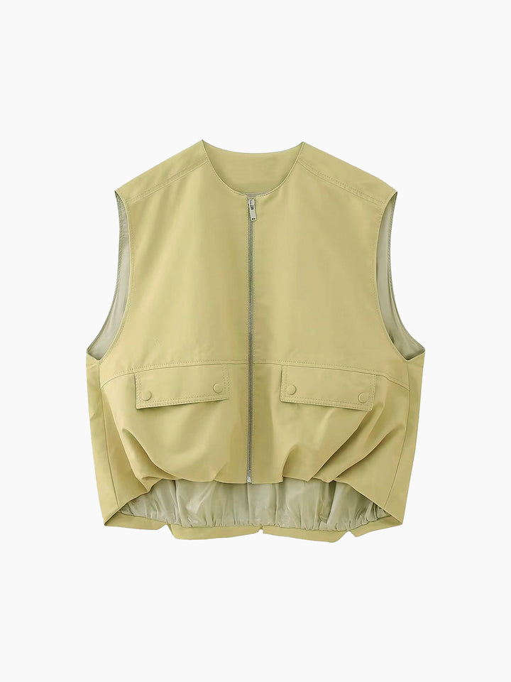 Gilet d'automne sans manches - Ada