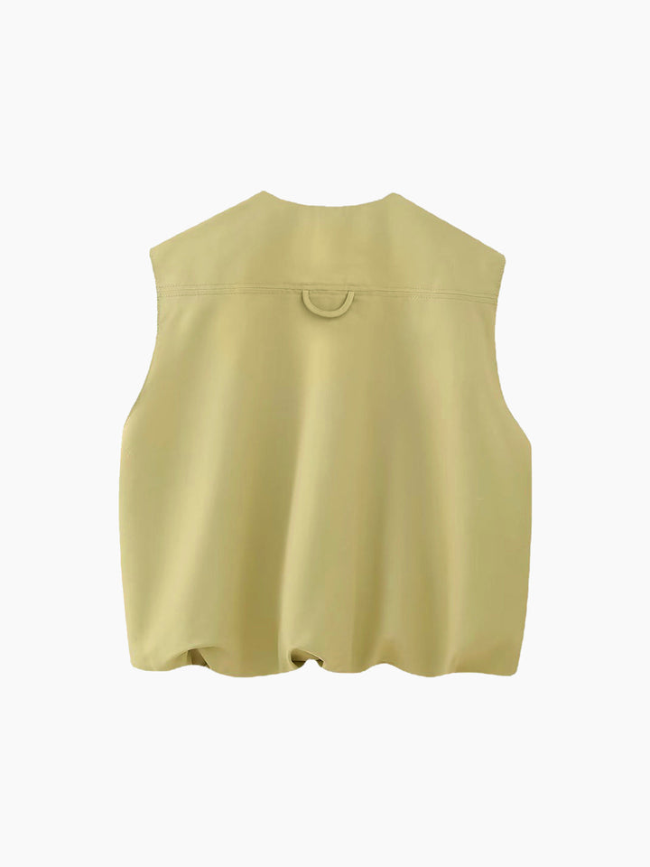 Gilet d'automne sans manches - Ada