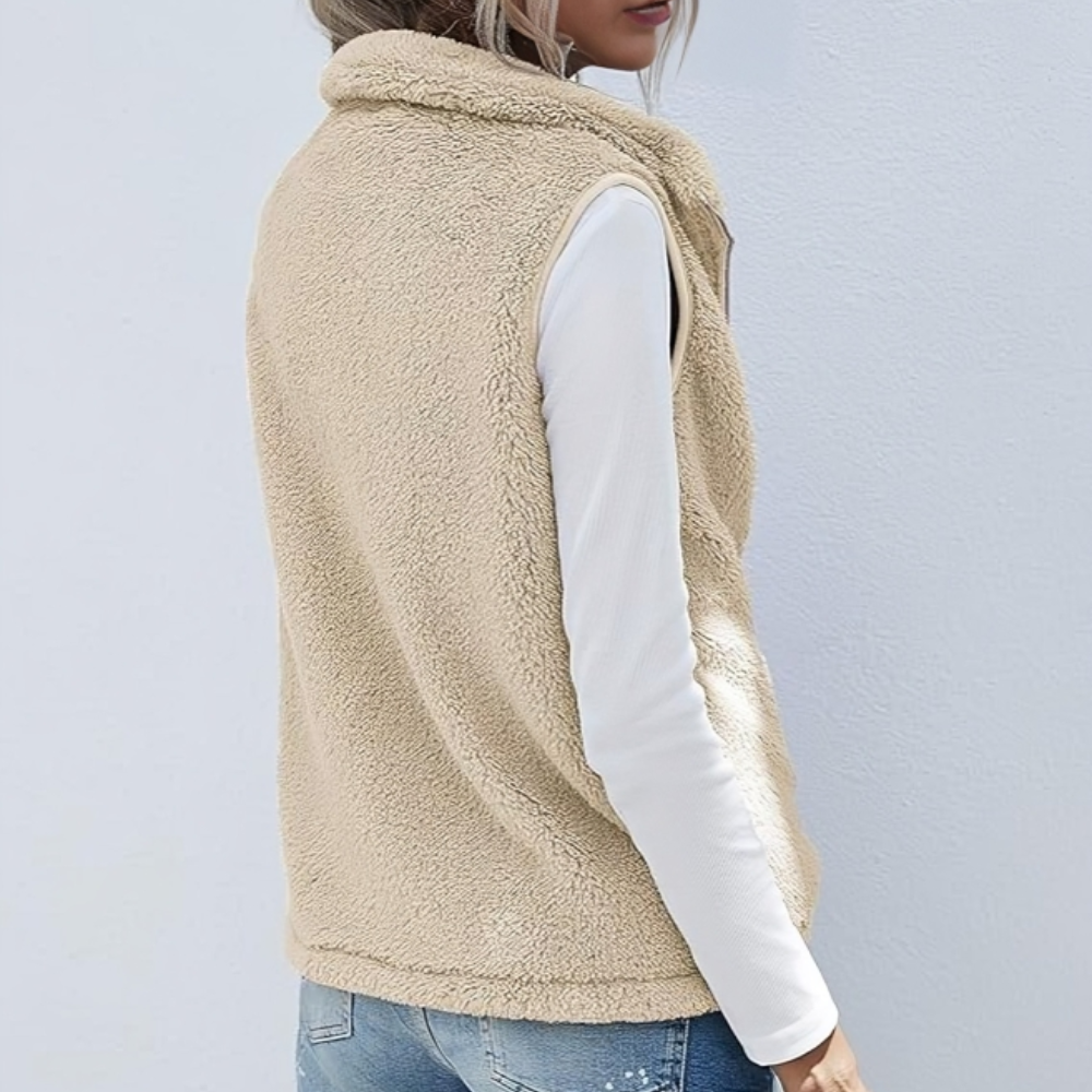 Gilet polaire pour femme avec fermeture éclair - Adrielle