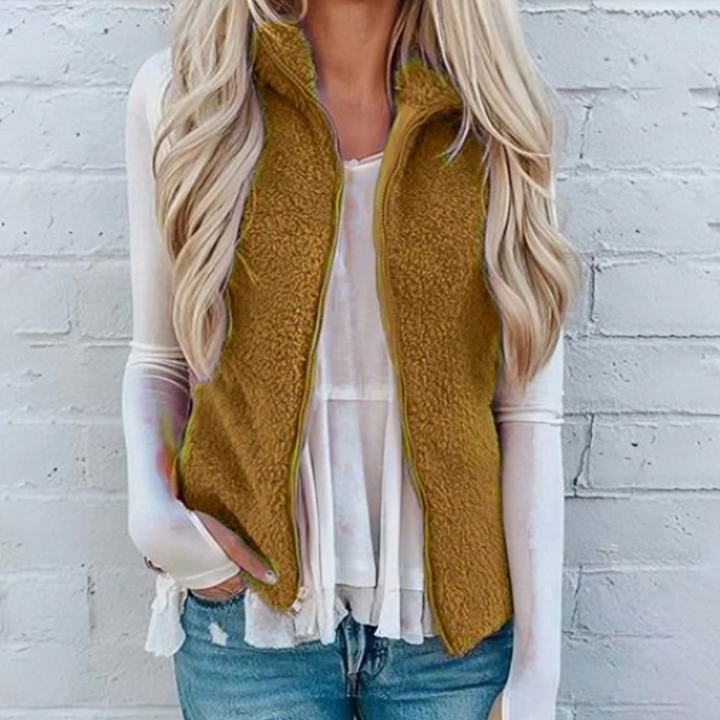 Gilet polaire pour femme avec fermeture éclair - Adrielle