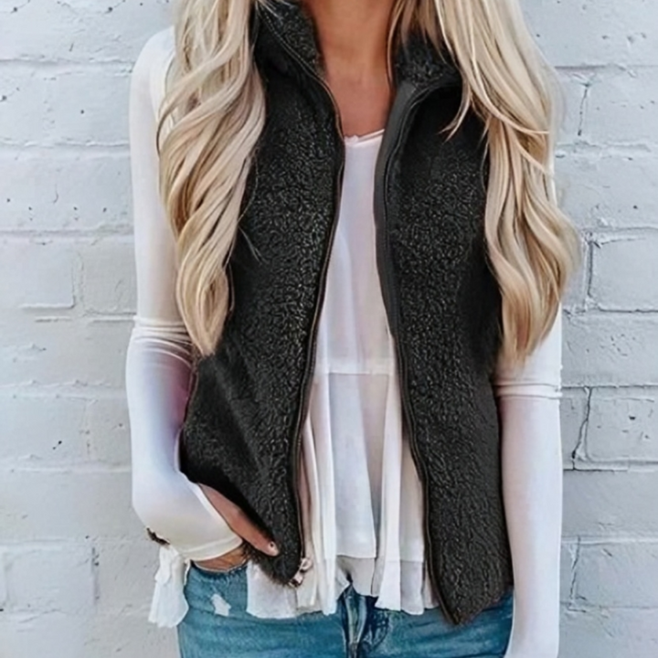 Gilet polaire pour femme avec fermeture éclair - Adrielle