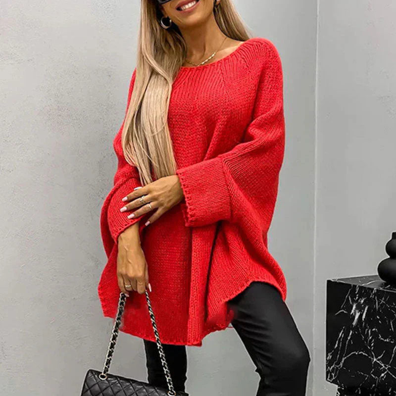 Pull oversize à grosses mailles pour femmes - Freja