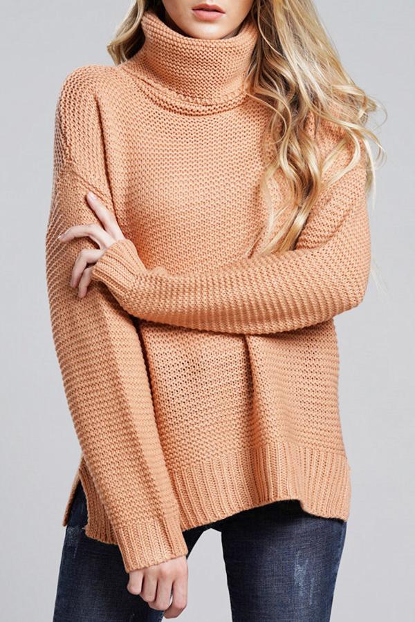 Pull à col roulé en maille épaisse pour femmes - Alice