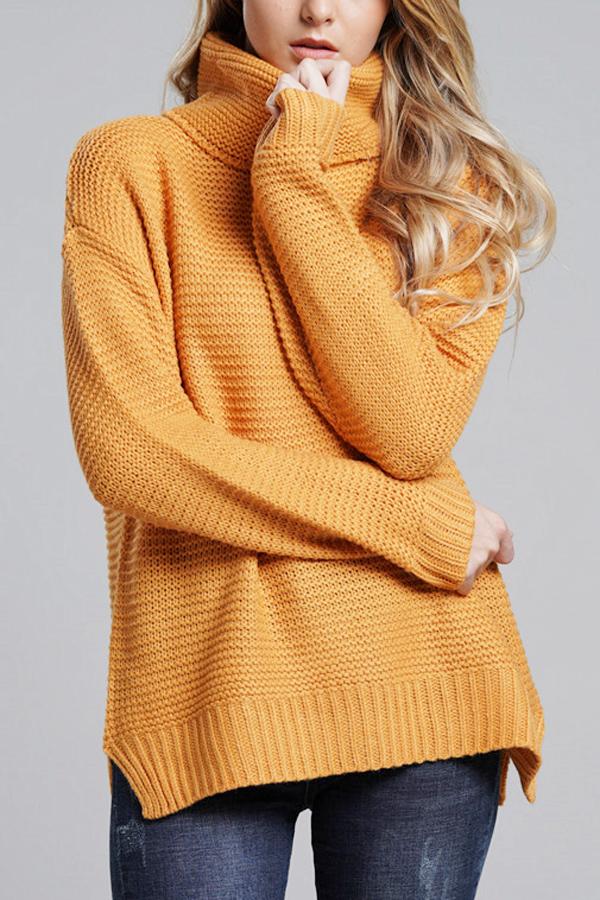 Pull à col roulé en maille épaisse pour femmes - Alice