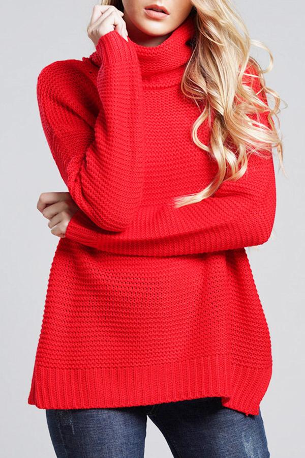 Pull à col roulé en maille épaisse pour femmes - Alice