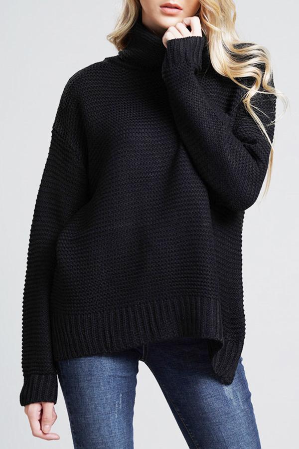 Pull à col roulé en maille épaisse pour femmes - Alice