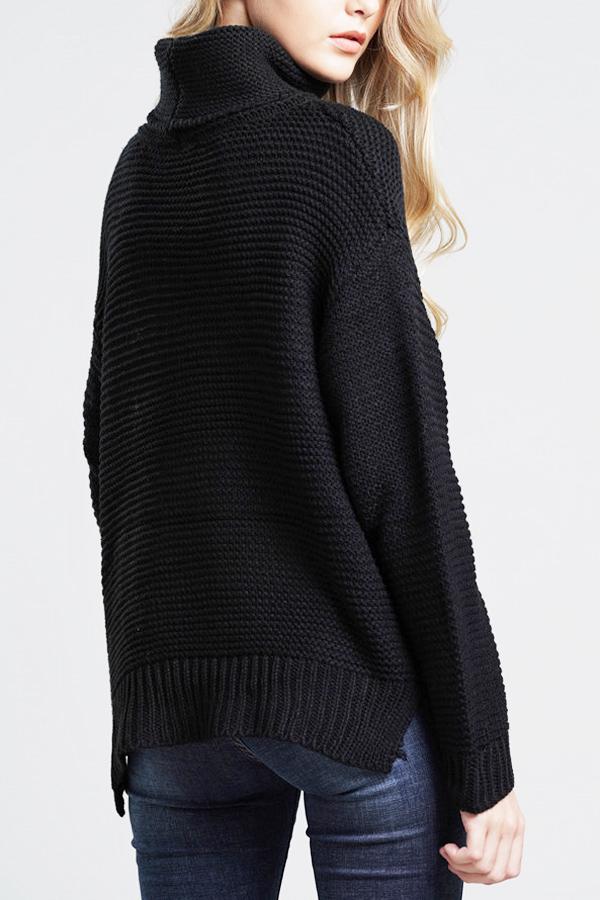 Pull à col roulé en maille épaisse pour femmes - Alice