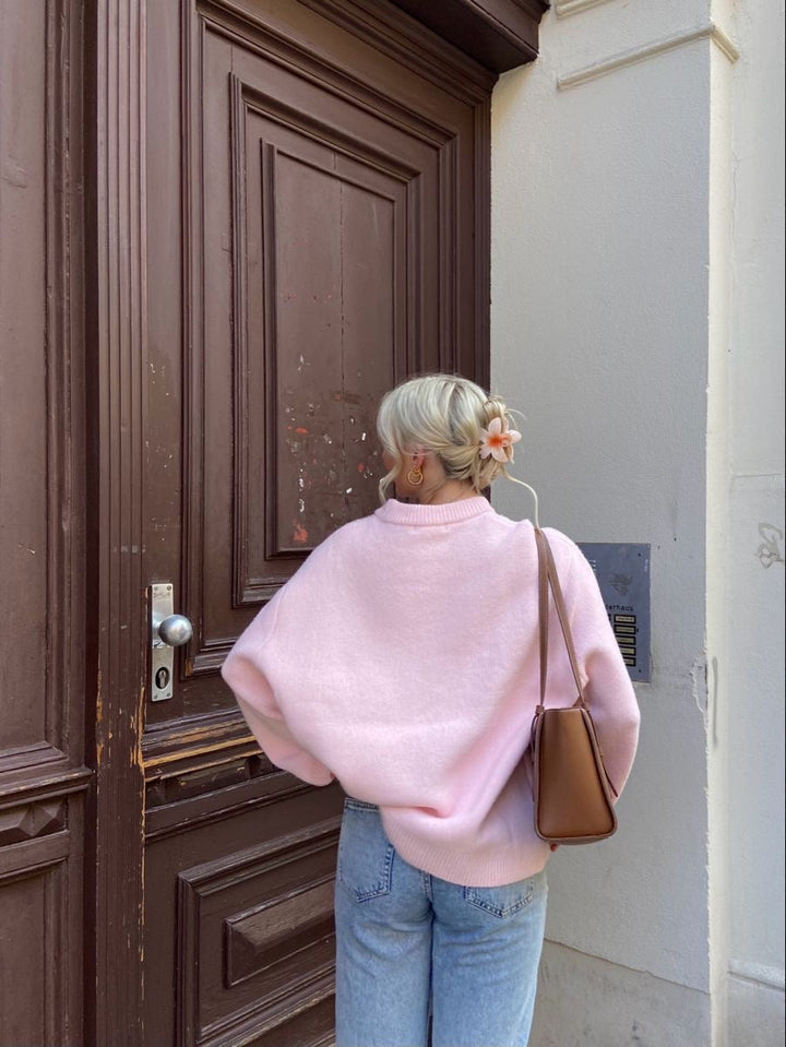 Pull surdimensionné en tricot doux pour femmes, style décontracté - Karina