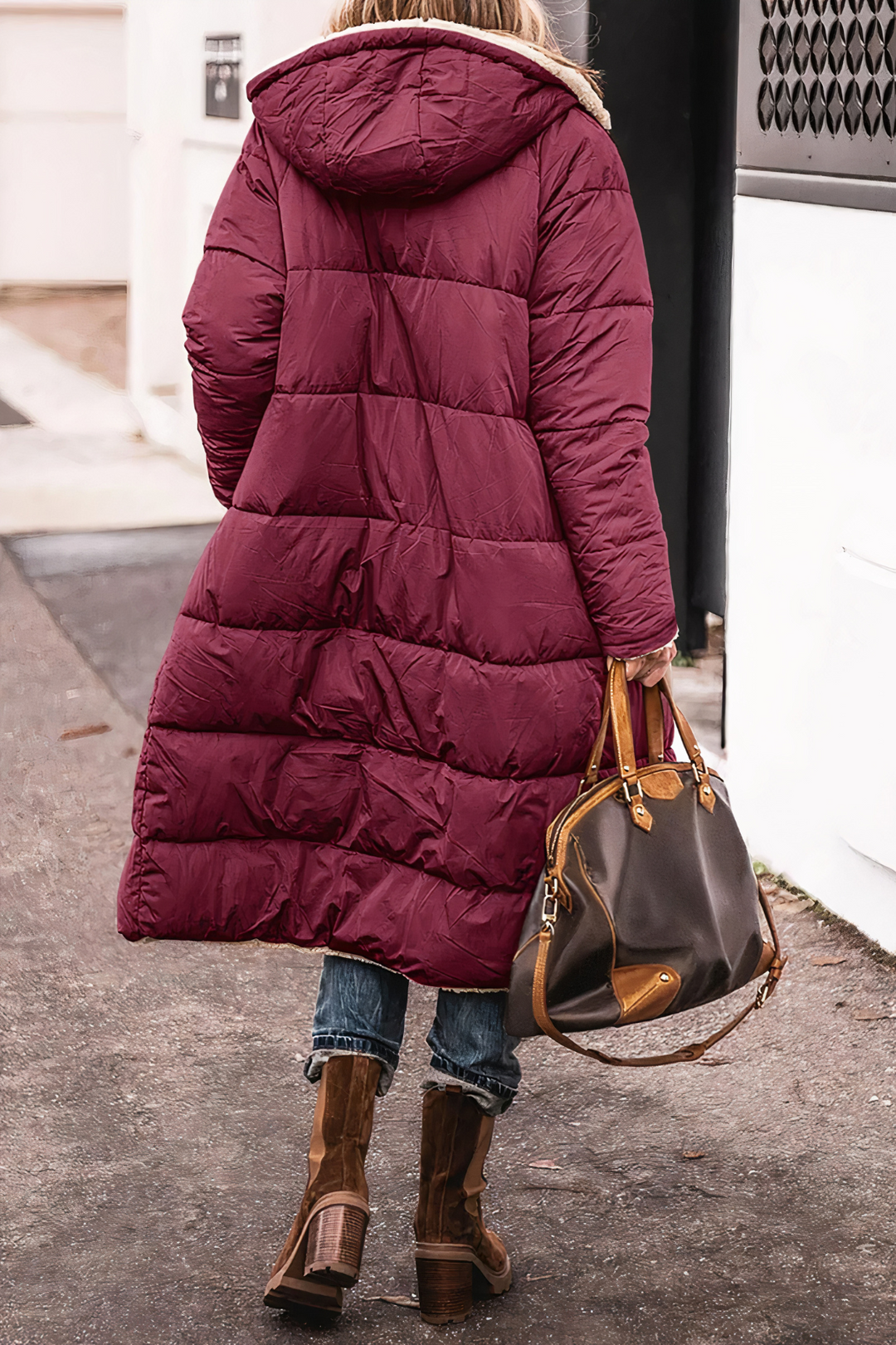 Manteau long matelassé avec doublure intérieure chaude - Greta