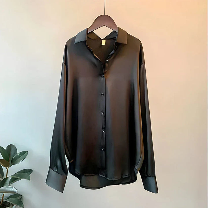 Ledina - Chemise en soie de luxe pour femme pour un look élégant