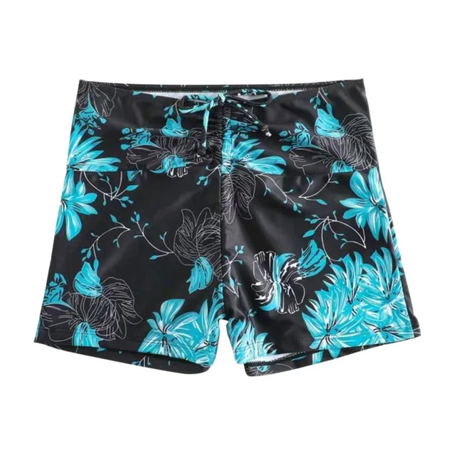 Blumena - Short de vacances avec impression de fleurs