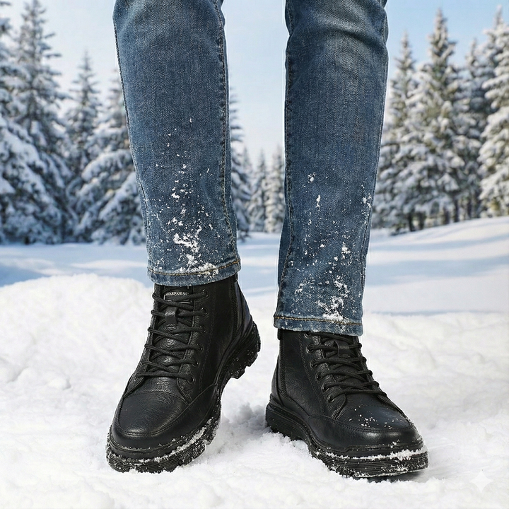 Bottes mi-mollets style vintage pour hommes - Brevik