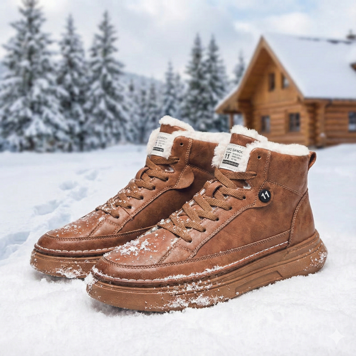 Chaussures d'hiver pour hommes avec doublure en polaire thermique - Branor
