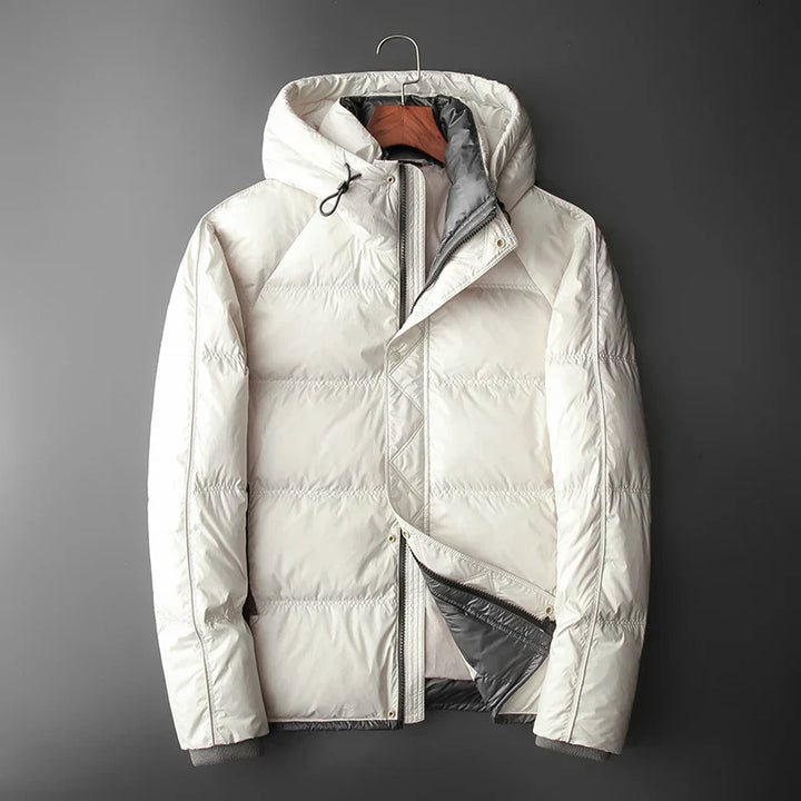 Veste matelassée avec capuche et doublure contrastée - Mark