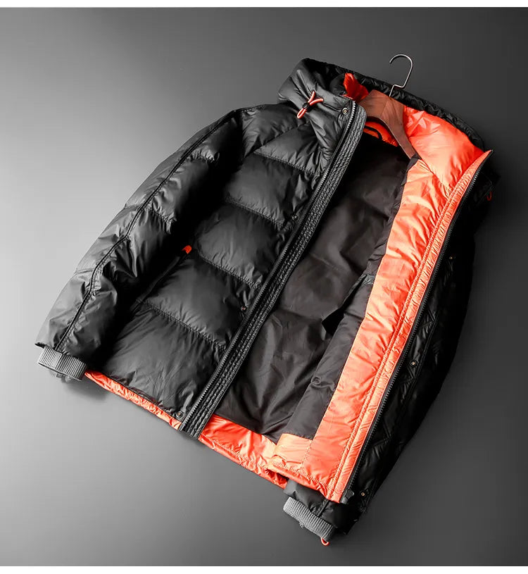 Veste matelassée avec capuche et doublure contrastée - Mark