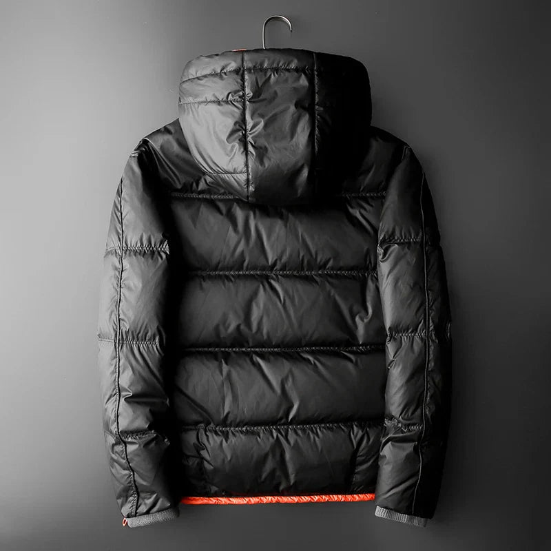 Veste matelassée avec capuche et doublure contrastée - Mark