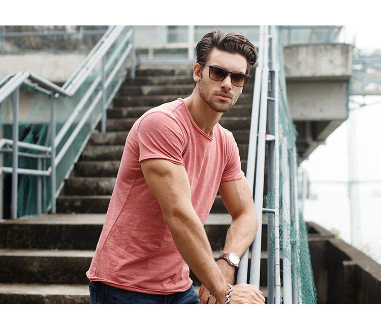 T-shirt décontracté pour hommes - Confortable et décontracté