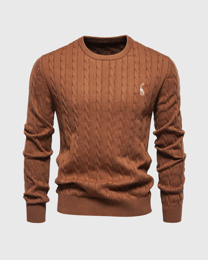 Pull en tricot tressé pour hommes - Lioren