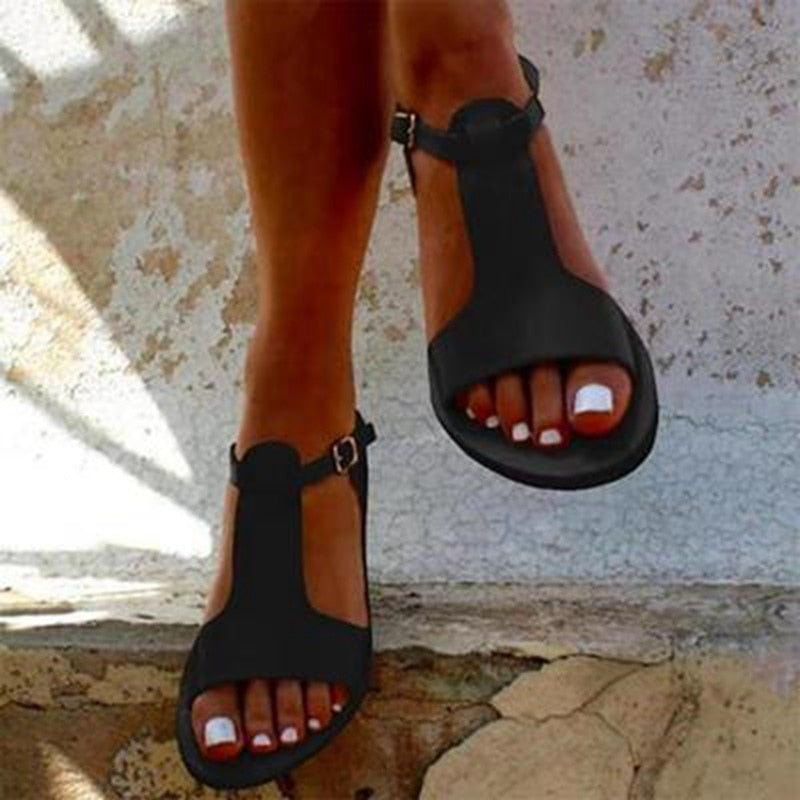 Sandales plates classiques pour femmes