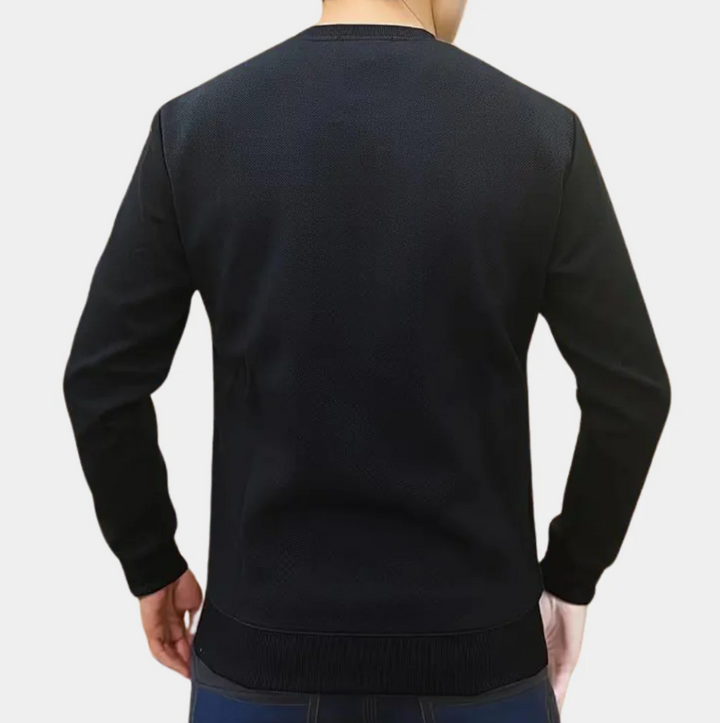 Sweat-shirt confortable pour hommes avec col rond