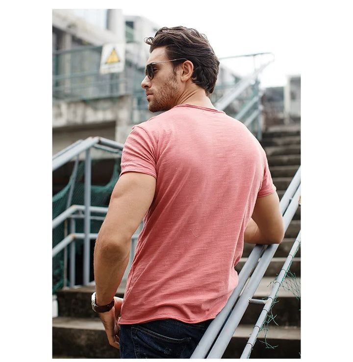 T-shirt décontracté pour hommes - Confortable et décontracté