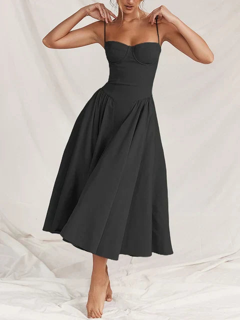 Karo - Robe midi rétro artistique