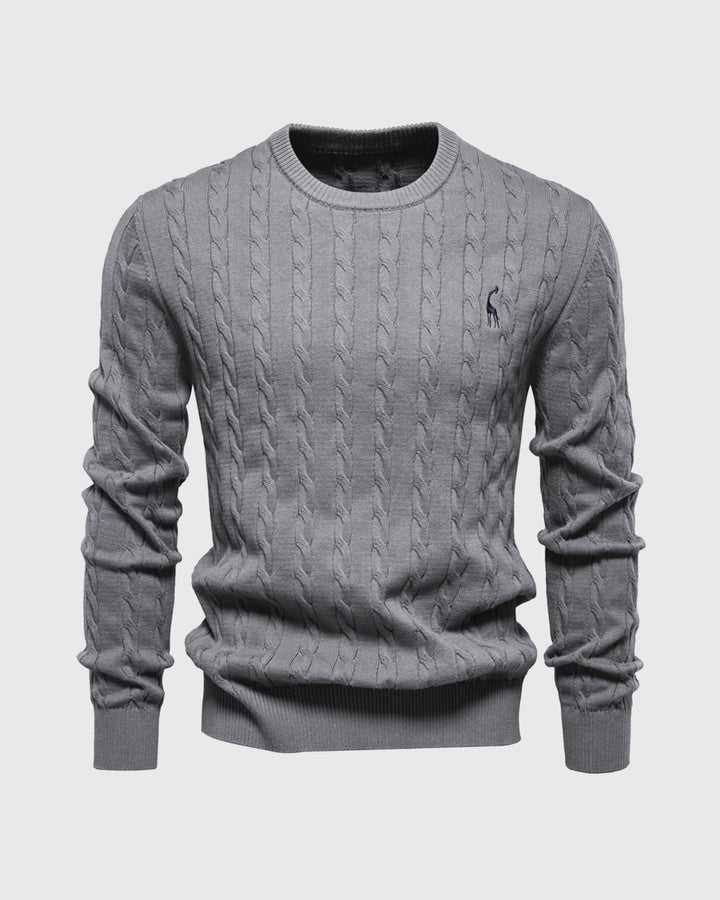 Pull en tricot tressé pour hommes - Lioren