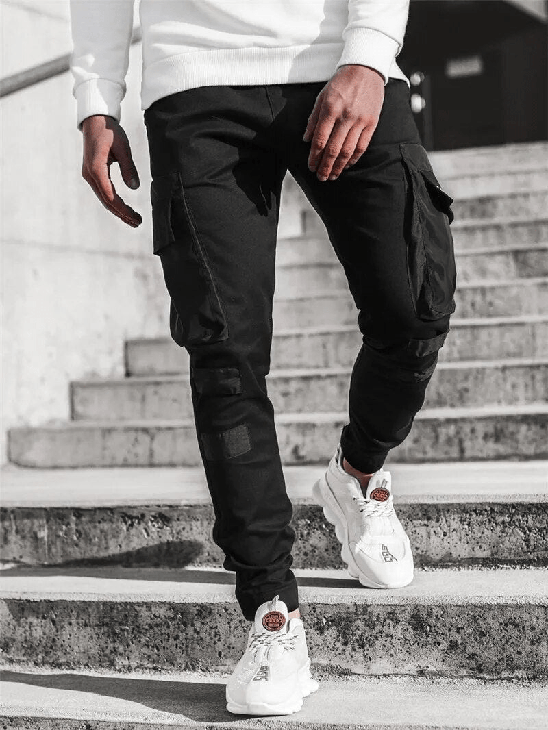 Pantalon de jogging avec poches cargo pour hommes - Raiden