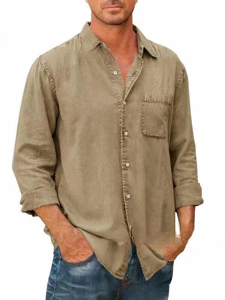 MATEO - Chemise en denim à manches longues