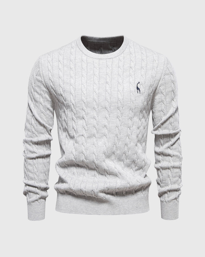 Pull en tricot tressé pour hommes - Lioren