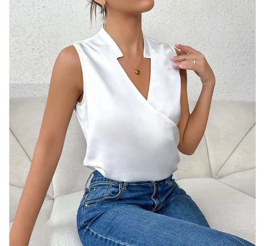 Elena - Elégant top sans manches - Intemporel, stylé & combinable de multiples façons