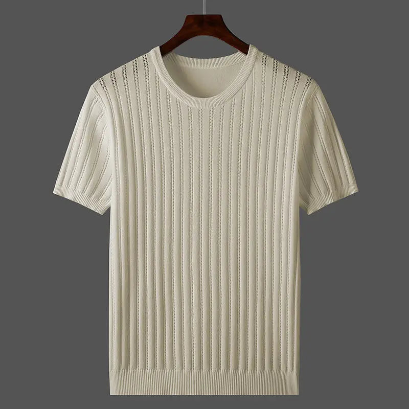 T-shirt en coton à manches courtes pour hommes