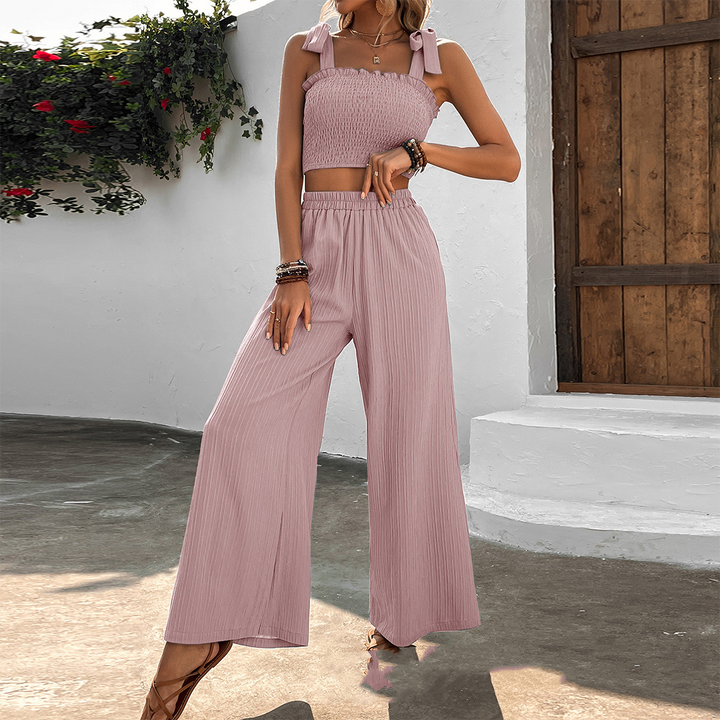 HALLE - Ensemble haut et pantalon stylé