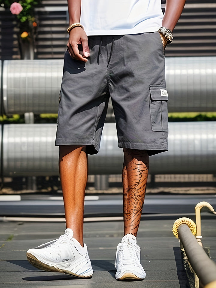 Short cargo multi-poches décontracté pour hommes