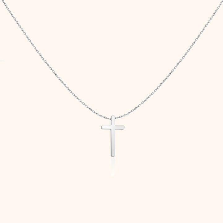 Bijoux femme collier croix centrale