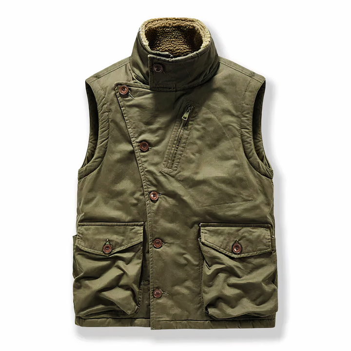 NICHOLAS - Gilet militaire en polaire Linde