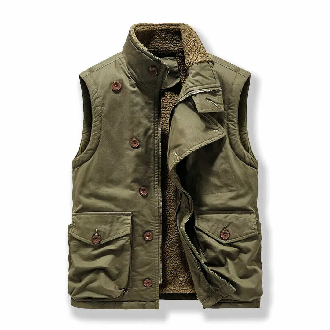 NICHOLAS - Gilet militaire en polaire Linde