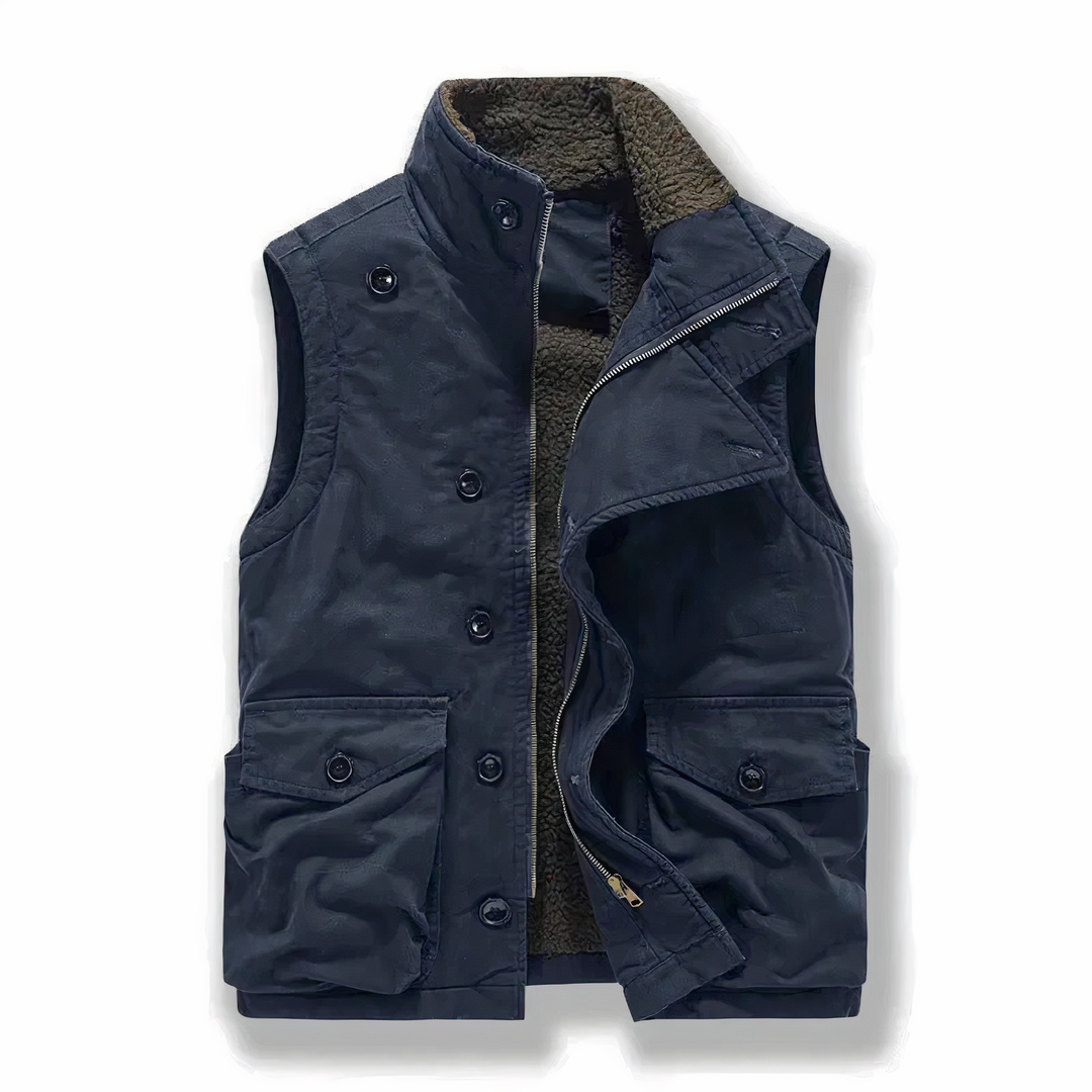 NICHOLAS - Gilet militaire en polaire Linde