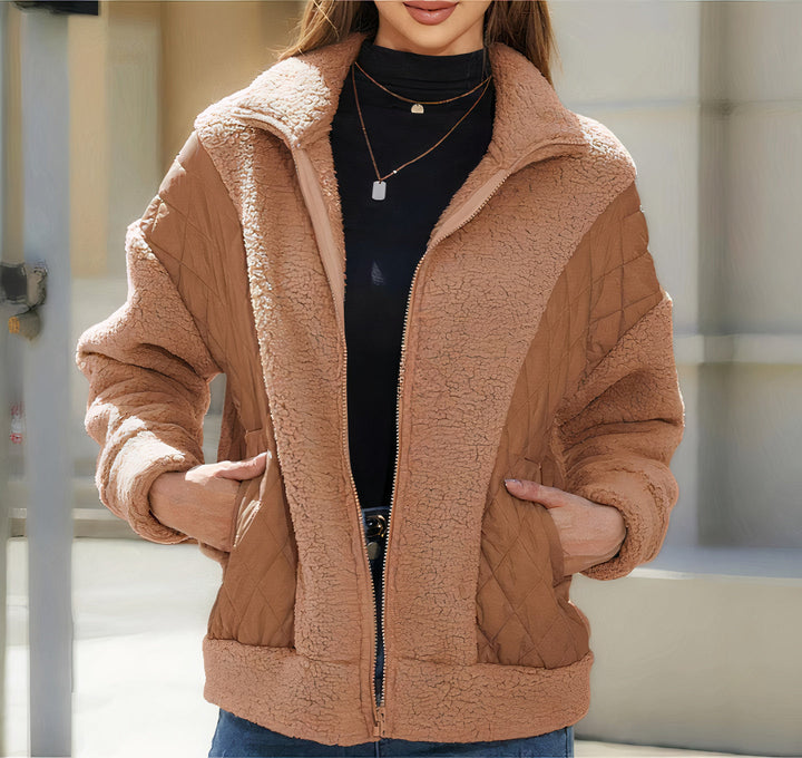 Nylah- Veste patchwork matelassée