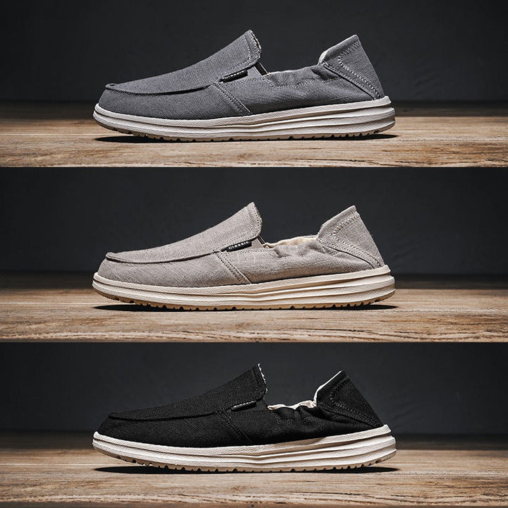 Mocassins pour hommes en toile respirante à enfiler - Bruno
