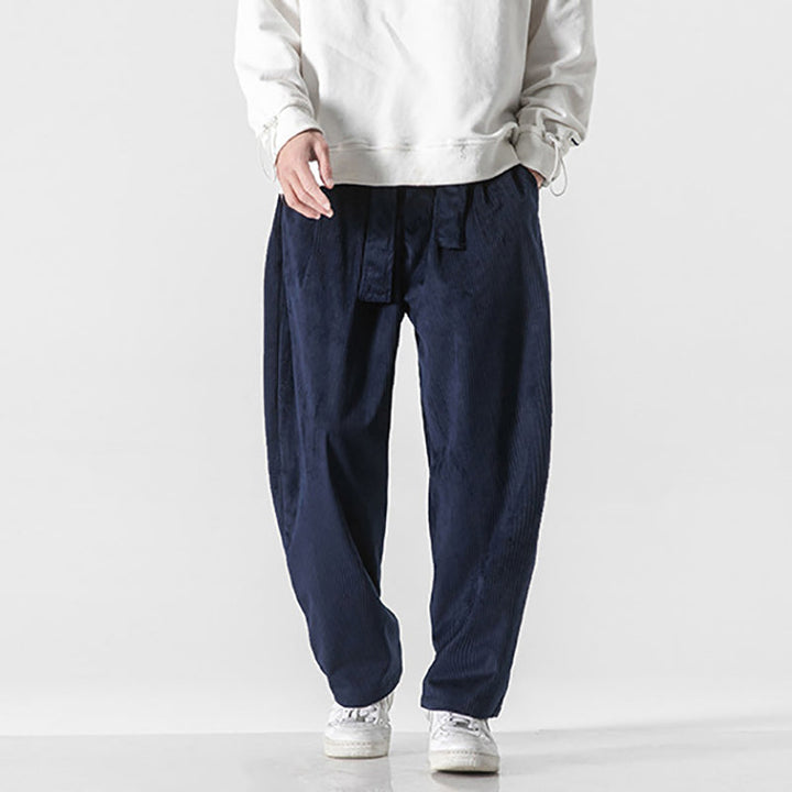 Pantalon homme en velours côtelé baggy - Fabrizio