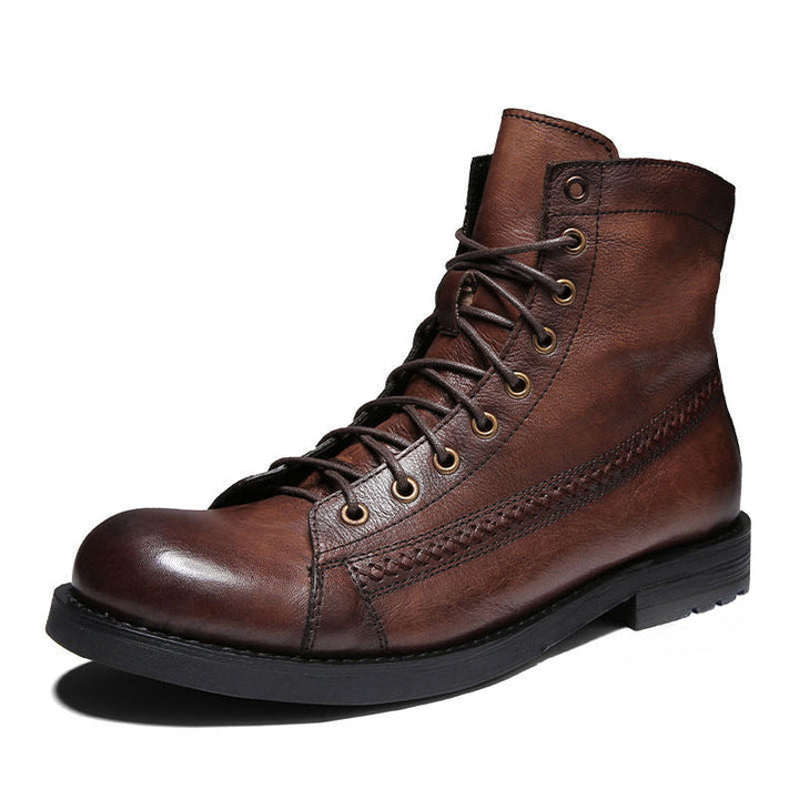 Bottes en cuir vintage pour homme - Pierre